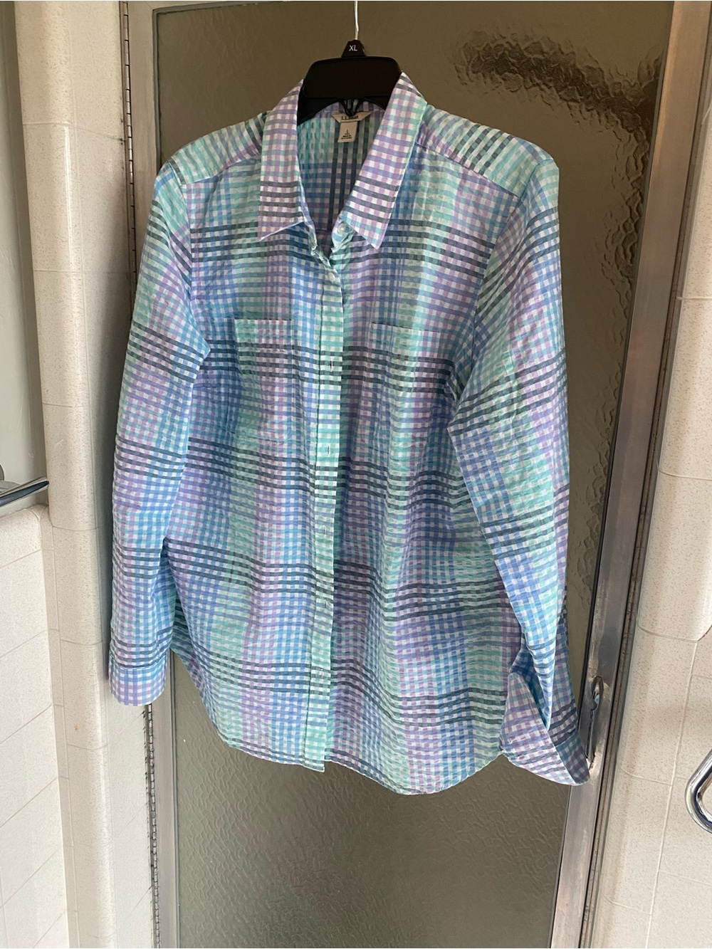L.L. Bean Women’s Plaid Button-Up Shirt